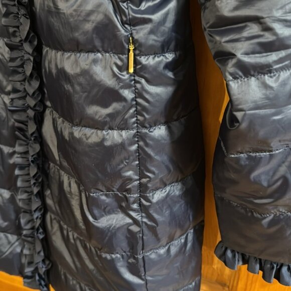 Lilly Pulitzer beautiful size 12 navy blue puffer jacket - Picture 13 of 14